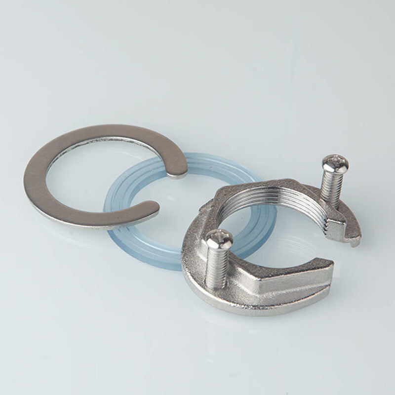 Deqi faucet anti-loosening nut, clip base fixing accessory, stainless steel anti-loosening nut (including accessories)