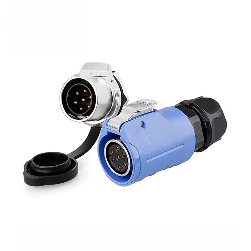 Gangwo (LP20 type 7-pin barrier single hole reverse mount) industrial plug and socket connector 380V high power waterproof aviation plug. Unit: piece