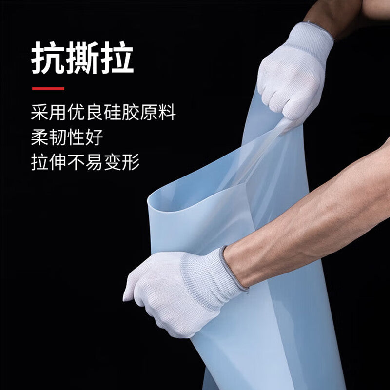 Haisdike silicone sheet, high-temperature resistant silicone rubber square sheet, transparent gasket, shockproof sealing gasket, 1 meter * 1 meter * 4 mm
