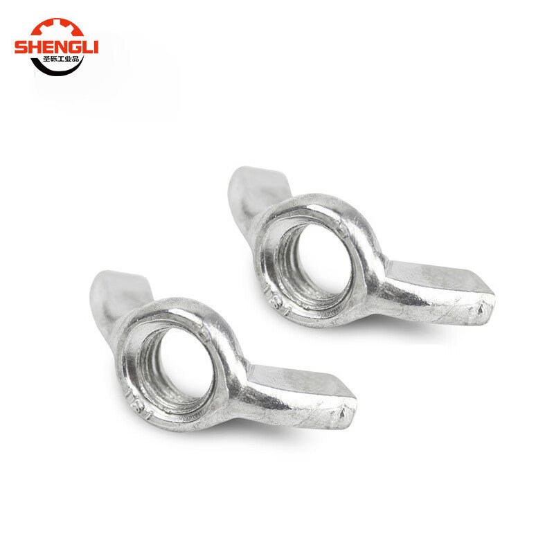 Saint-Galvanized wing nuts, horn nuts, hand-tightening wing nuts, M5 [100 pieces]