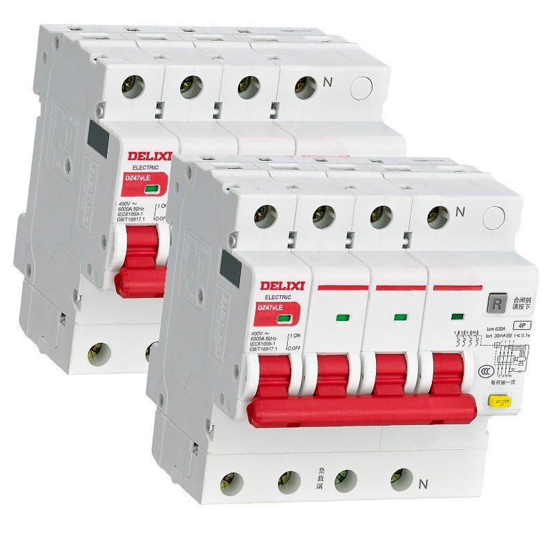 DELIXI DZ47vLE 4P C Type 16A 30mA Circuit Breaker