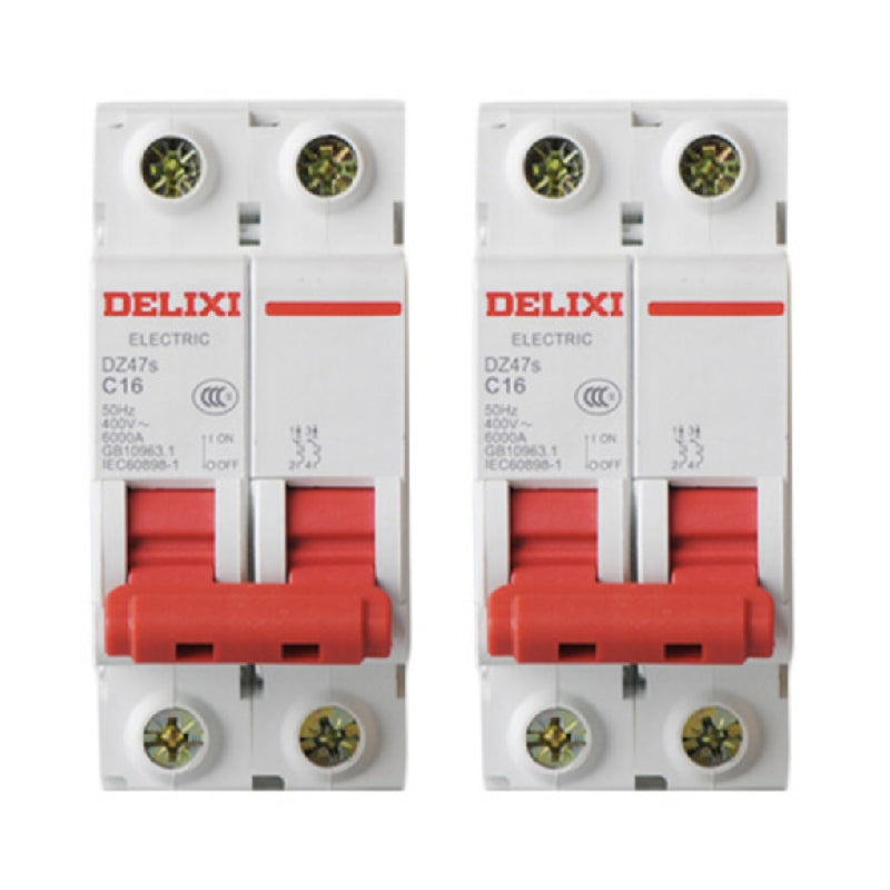 Delixi Electric (DELIXI) miniature circuit breaker DZ47s D type 2P 50A DZ47SN2D50