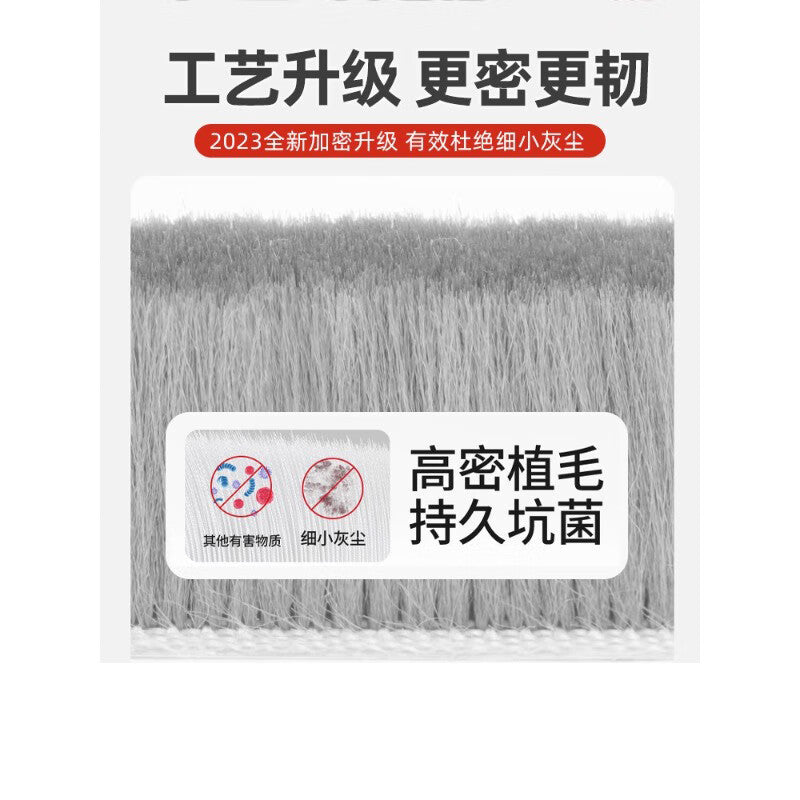 Panggu Precision Sliding Window PVC Door and Window Weatherstripping, Glass Strips, Windproof Sealing Strips, Gray Weatherstripping [9*23] 10 meters