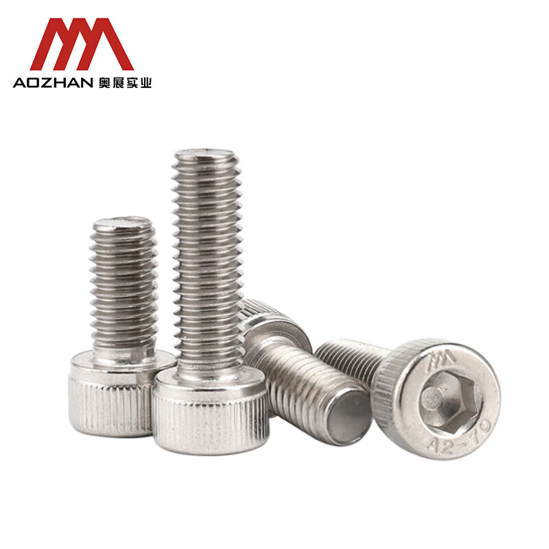 AOZHAN Fasteners DIN912 German Standard 304 Stainless Steel Socket Head Screws M8*45 (20 pieces/bag)