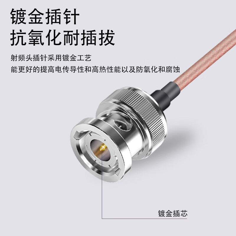 Fengyingzi SMA/BNC male-to-female connector RF cable, antenna extension cable, 50 ohms, 1.5 meters, RG316-SMA/BNC-JJ