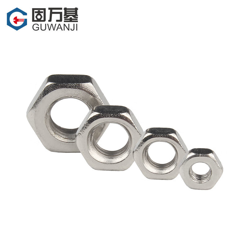 GUWANJI Hex Nuts, Nickel-Plated Hex Nuts, Screw Caps, Bolt Caps, Nuts, M12 [20 pieces]