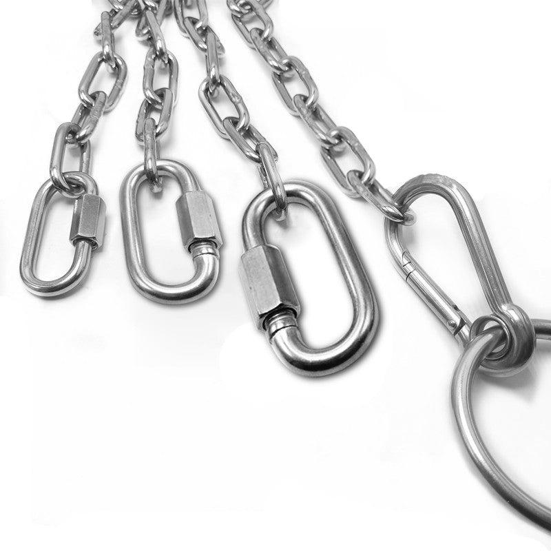 Merio 304 Stainless Steel Climbing Carabiner, Spring Buckle, Safety Buckle, Chain Ring Buckle, M12*140 Nut Type (1 piece/box)