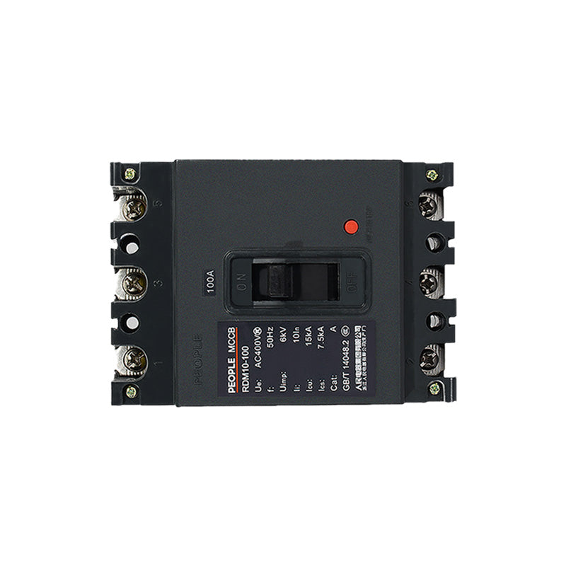 People's Electric RDM10 Molded Case Circuit Breaker 100A 3-Pole
