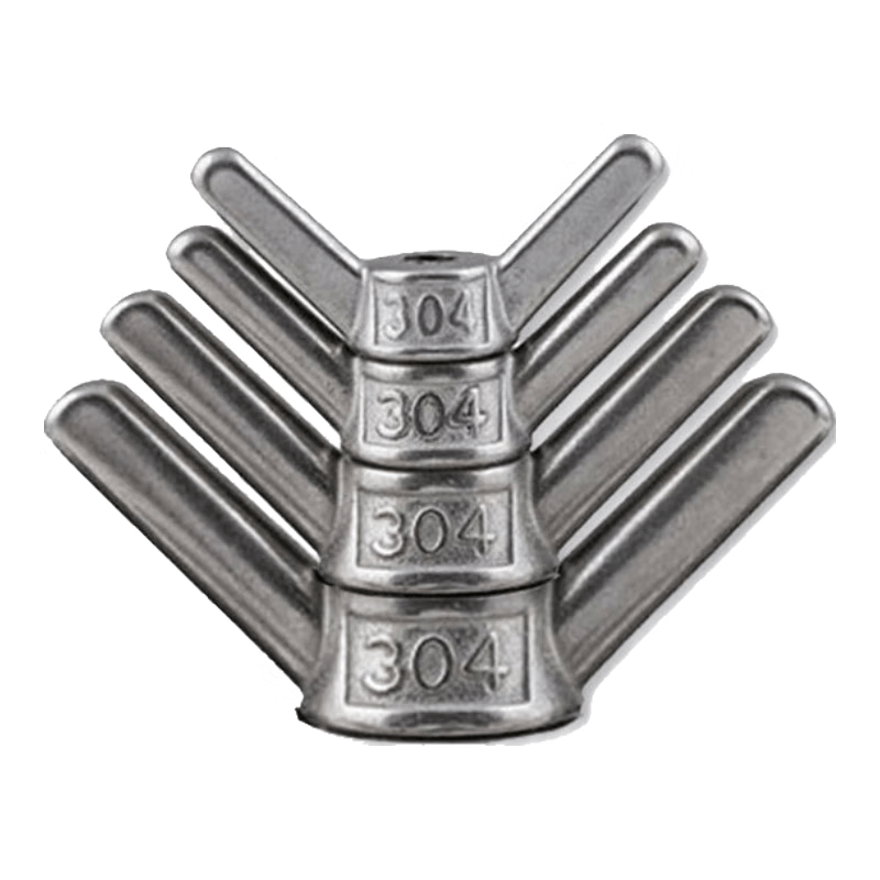 Winstein 304 Stainless Steel Irregular Shaped Hand-Tightening Nut M8 Large Ear Wing Nut Cracker Nut WSX99