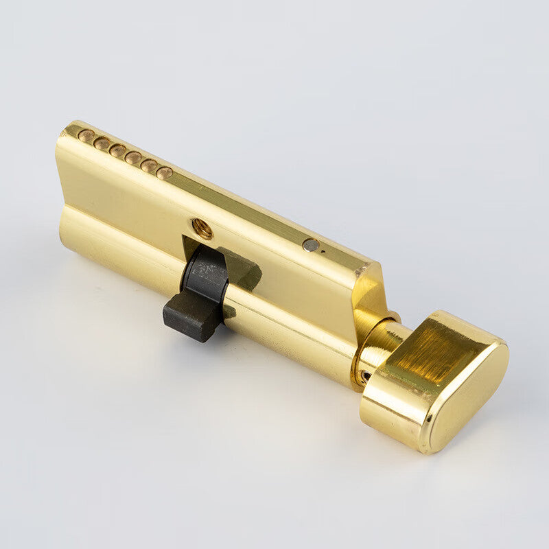 Deqi Lock Cylinder, Bedroom Wooden Door, Interior Room Door, Universal Lock Cylinder, Lever Handle Lock Cylinder, Large 80 Copper (40+40)