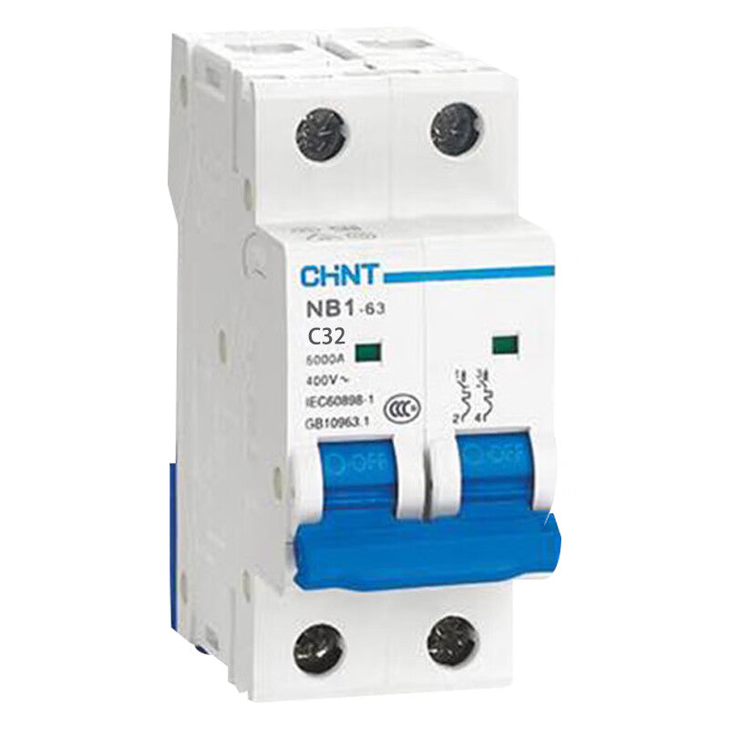Chint miniature circuit breaker 2P-32A-C6kA-NB1-63-2P-C32-6kA(R)