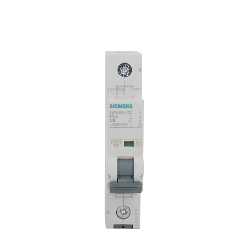 Siemens circuit breaker 5SY6106-7CC Type C 6A 1P 6KA single in and single out air switch main circuit breaker
