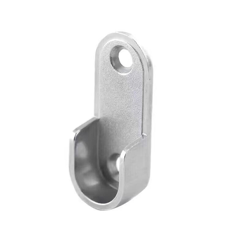 Murata Inao Wardrobe Hanging Rod Support, Thickened Clothes Rod Accessories, Clothes Drying Cabinet Clip Hook Fixing Bracket Flange Base