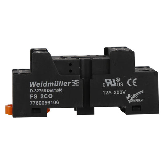 Weidmüller D-SERIES DRM, relay base, continuous current: 12A, screw connection; FS 2CO