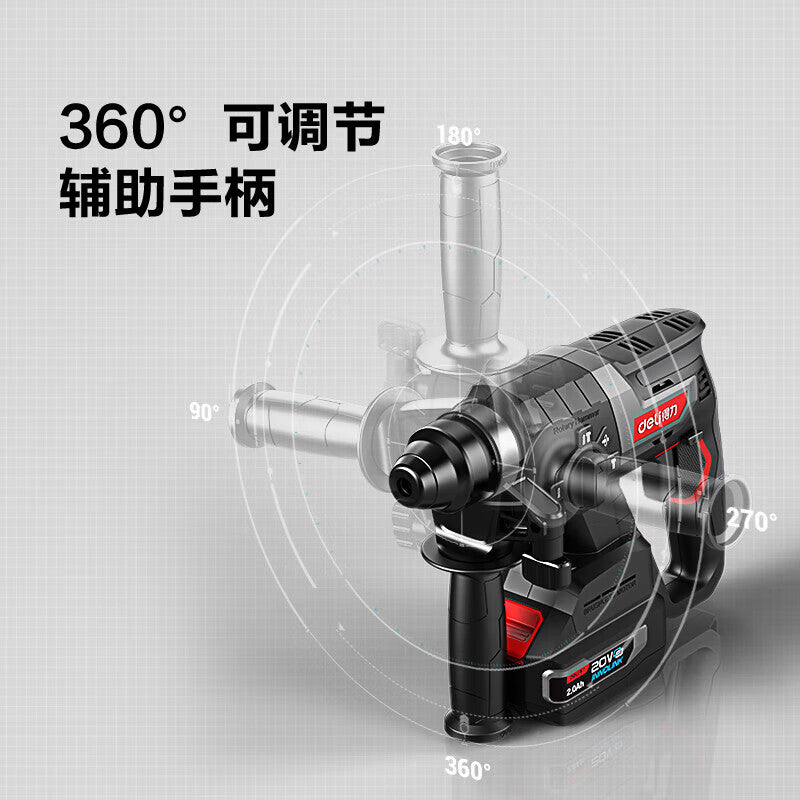 DELI Tools Professional Grade 20V 22mm Lithium Brushless Hammer DE-DC20-2D4