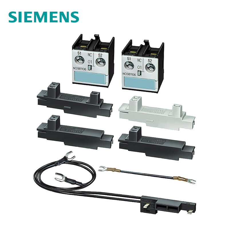 Siemens F kit RS1-X to SIL3IEC62061 for reversing starter components: 2 auxiliary switch modules 1 contact holder with connecting wire 1 connecting wire (jumper) 4 contact holders for TM; 3RK19031CA01