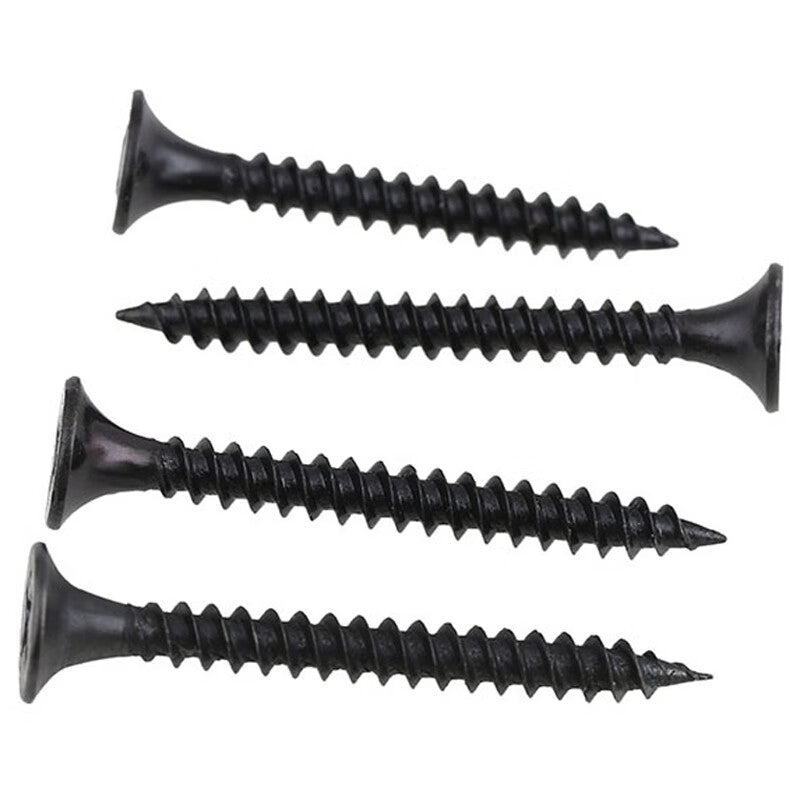Kyoto drywall screws, high-strength gray phosphorus self-tapping screws, flat head Phillips head self-tapping screws, 3.5*35mm (400g per box), approximately 230 screws. Unit: box.