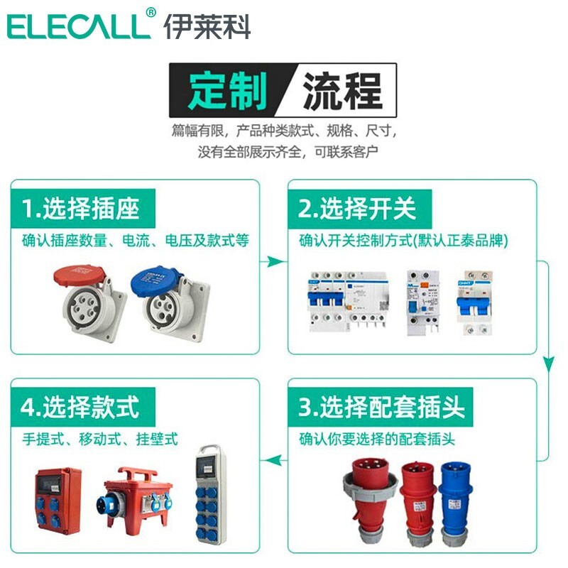 ELECALL EPX33-10T Portable Outdoor Wiring Socket Box