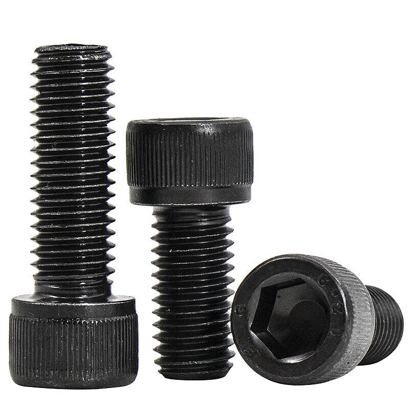 Haisdic HKYC-26 12.9 grade carbon steel cylindrical socket head cap screw, extended head high-strength screw M16*80 (half thread).