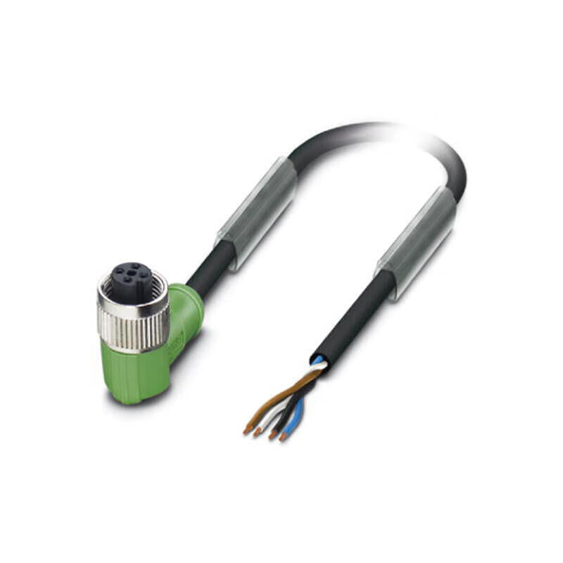 Phoenix sensor/actuator cable, 4 core, PUR halogen-free, black-gray; SAC-4P-5,0-PUR/M12FR