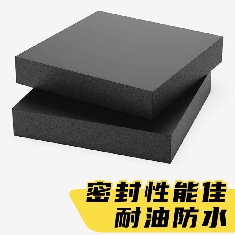 Shanhe Industrial Rubber Vibration Damping Blocks, Square Shock Absorbing Pads, Thickened Rubber Pads for Mechanical Industry Buffering, Wear-Resistant Rubber Sheets, 50*50*10mm Thick (4 pieces)