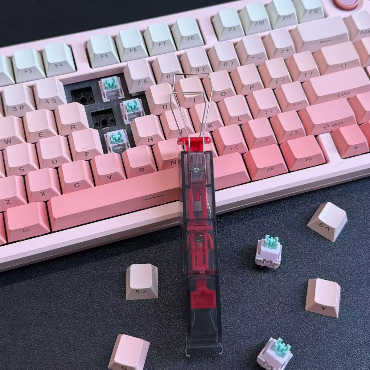 Meipai Customized Keyboard Switch Puller/Key Cap Remover (2-in-1) Magnetic Axis Mechanical Keyboard Switch Hot-swappable Keycap and Switch Removal Tool