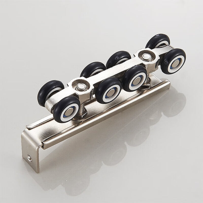 Shanhe Industrial Products Sliding Door Rollers, Sliding Door Tracks, Glass Hanging Track Rollers, Single Axle Four-Wheel (4-Pack) - No Accessories
