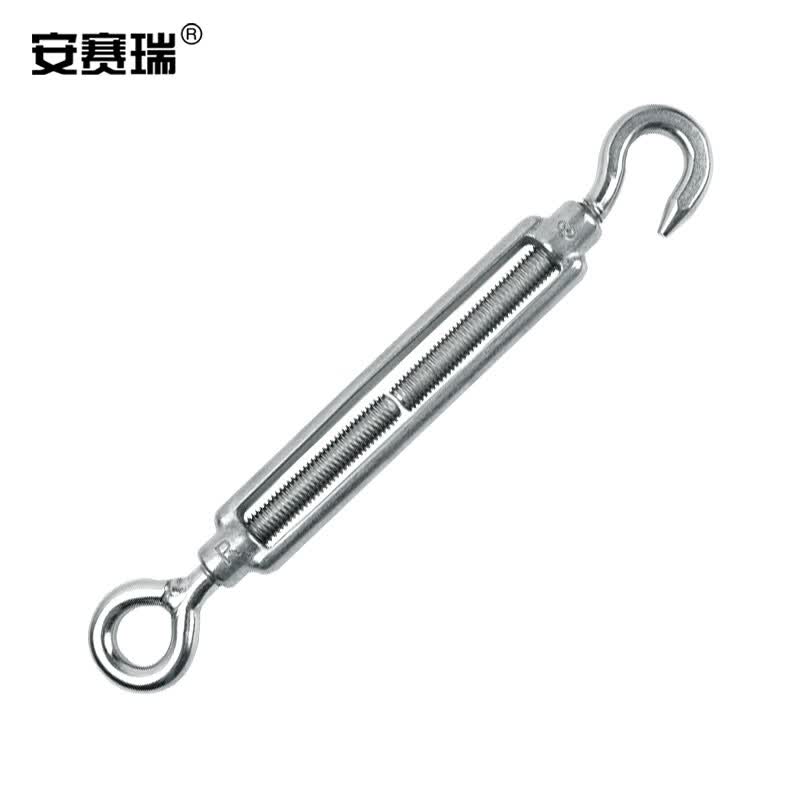 Anselene Stainless Steel Turnbuckles (5-pack) 304 Stainless Steel Turnbuckle Wire Rope Tensioner Open Body Turnbuckle Tensioner M8 430621