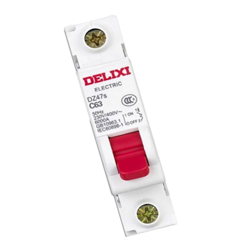 Delixi air switch small circuit breaker DZ47s C type 1P 25A; DZ47SN1C25