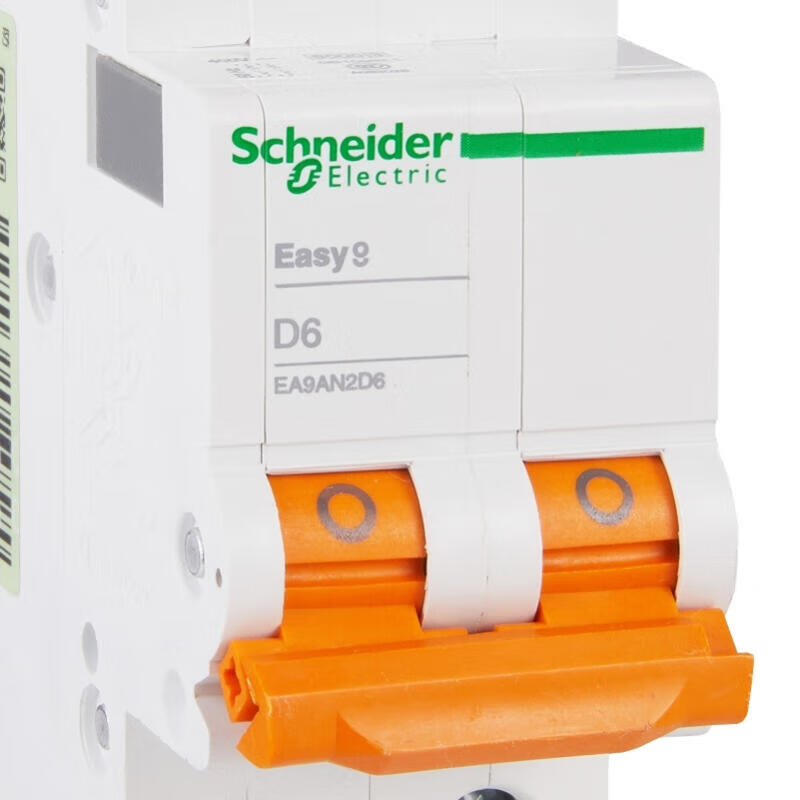 Schneider Electric EA9AN2D6 2P D6A Miniature Circuit Breaker