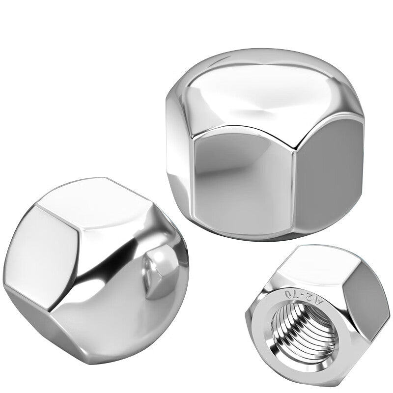 AOZHAN 304 Stainless Steel DIN917 Low Head Cap Nuts, M10, 300 pieces/box