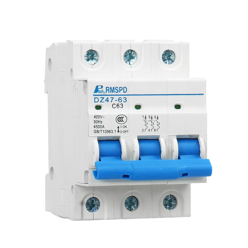 Shanghai People's RMSPD small circuit breaker DZ47 air switch circuit breaker 220V 25A 3P