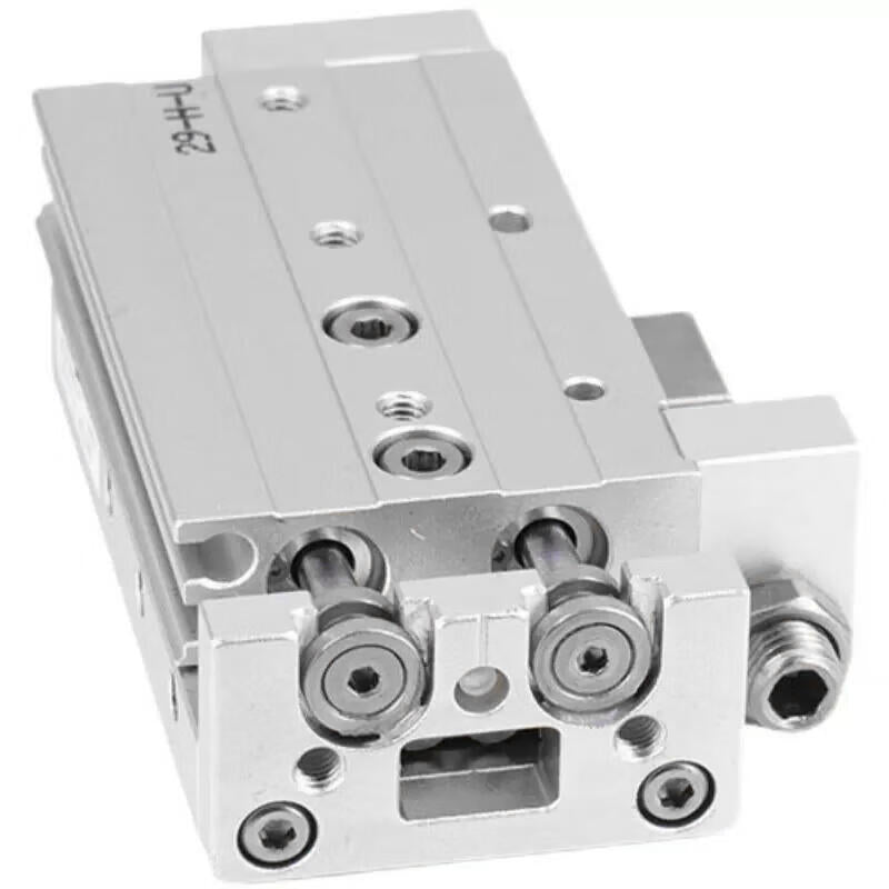 AirTAC double-axis precision slide cylinder, standard recirculating ball bearing, double acting, with magnetic ring; HLQ8X20SA