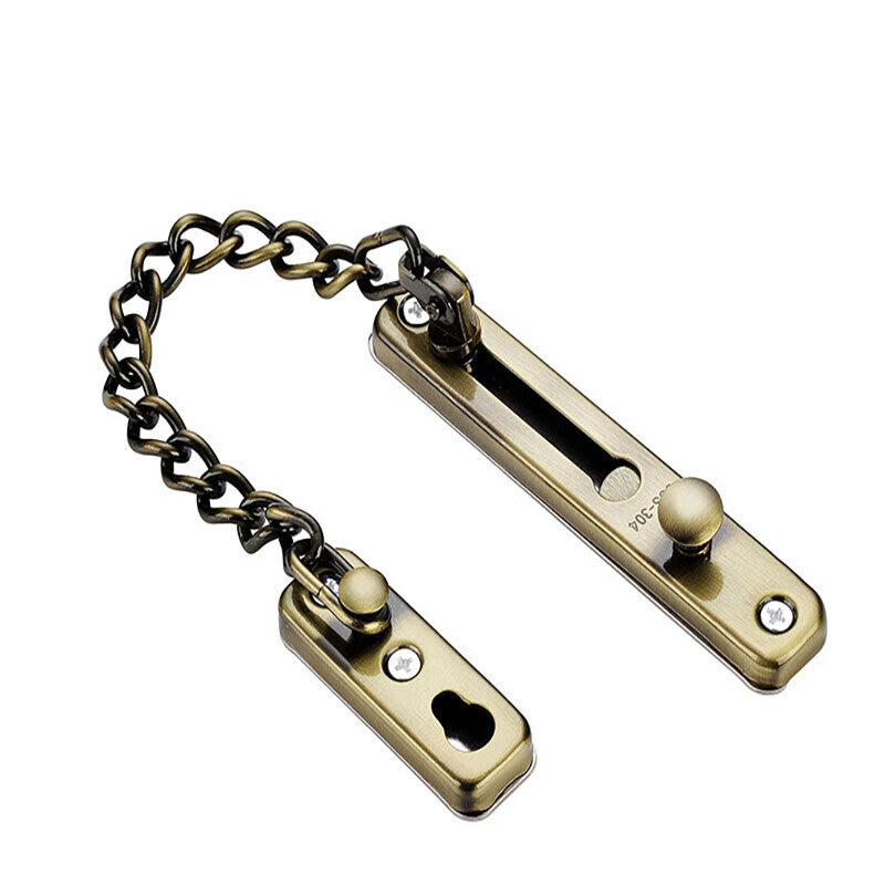 Deyu Crafts Stainless Steel Anti-theft Chain Door Internal Lock Chain Door Bolt Reverse Lock Buckle - One Price - Antique Bronze