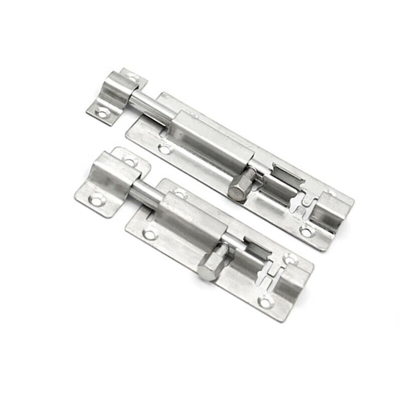 Jingu Lao KCx-22 Stainless Steel Door Bolt, Door Latch, Security Door Bolt, Lock, Wooden Door Latch, Door Pin with Screws, 4-inch (4 pieces)