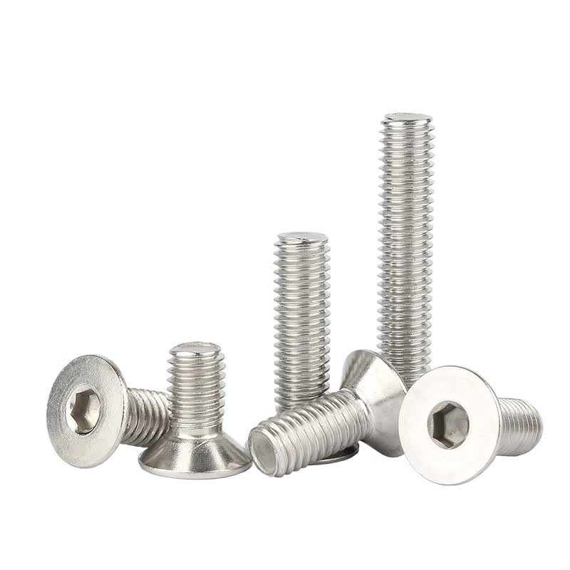 Bocai 304 Stainless Steel Flat Head Socket Screws, Extended Flat Cup Small Screws M10x80 (10 pieces/pack)