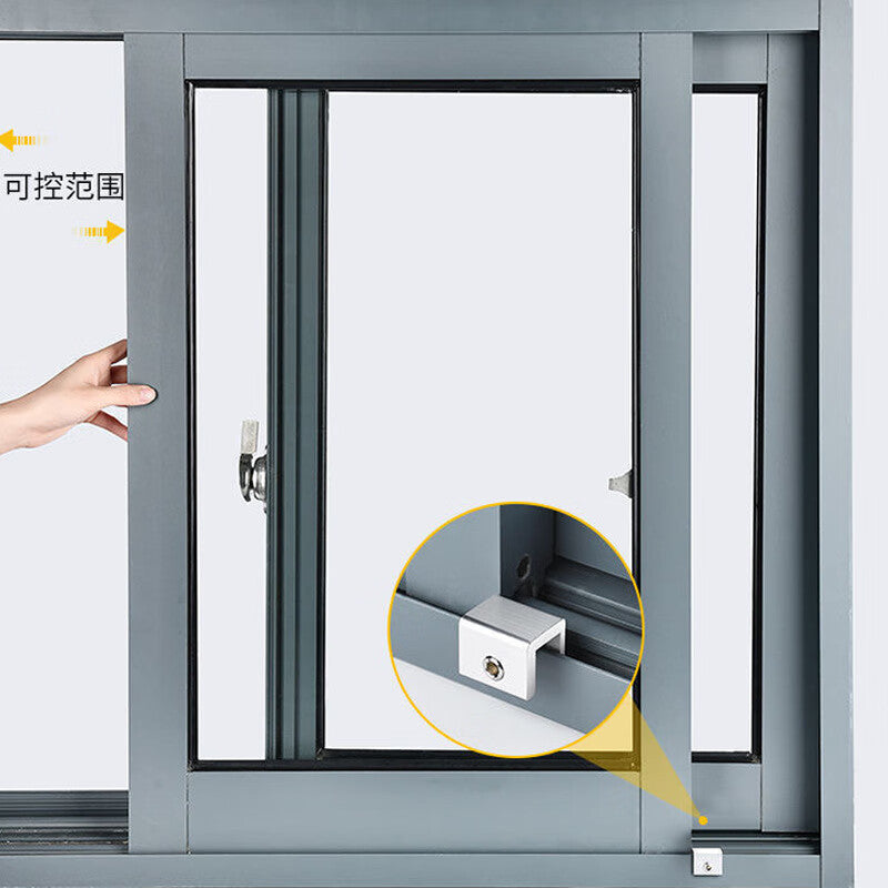 Chuco window limiters, windproof, burglarproof, anti-fall, child-safe, high-rise glass anti-unlocking latches, 3-pack