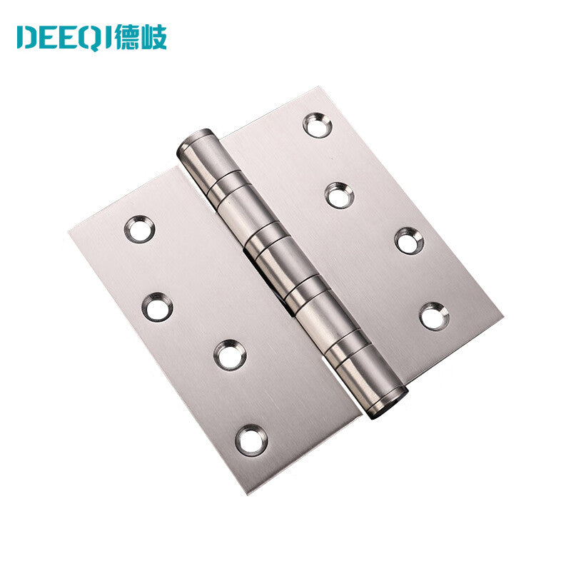 Deqi Stainless Steel Hinges, Bearing Hinges, Wooden Door Hinges, Thickened, 5 inch * 3 * 2.5 (2-pack)