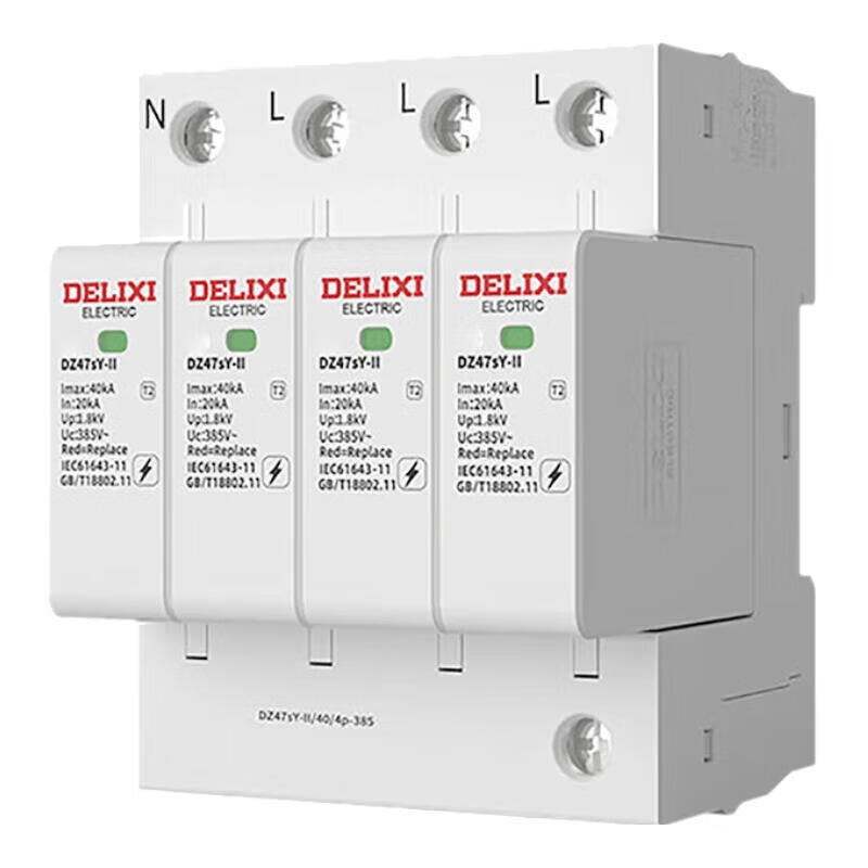 Delixi Electric DZ47sY-II Surge Protector 40kA 4P 385V