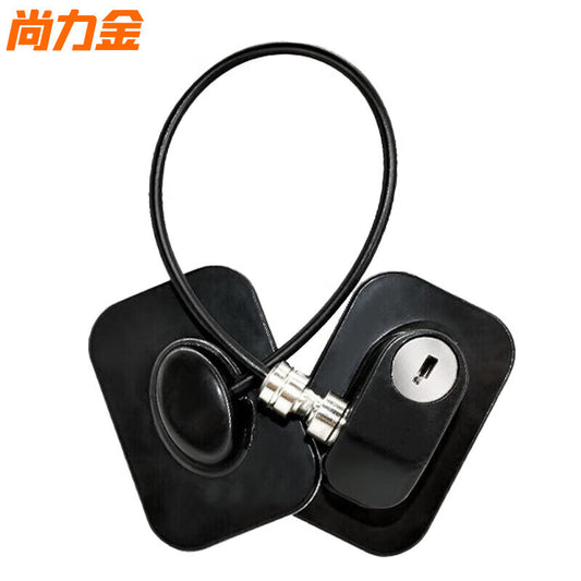 Shanglijin No-Drill Safety Lock, Window Lock, Window Limiter, Drawer Lock, Key Type (Black)