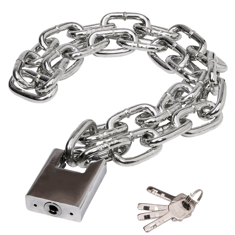 Honggong chain lock, anti-theft chain lock, anti-cutting iron chain lock, bicycle lock, electric bicycle chain padlock, thickened 1 meter.