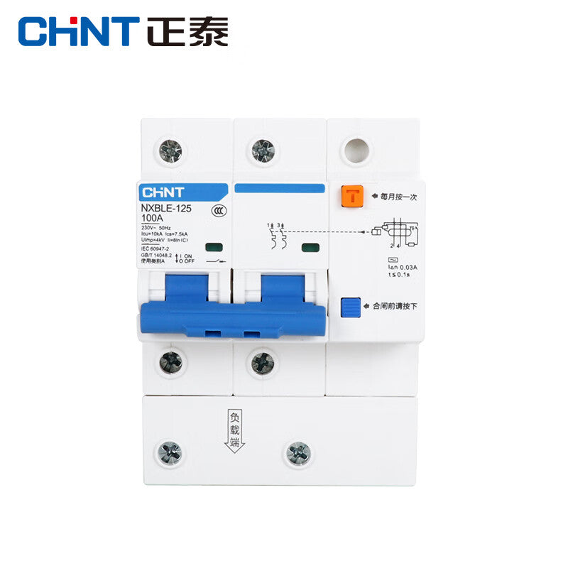 Chint NXBLE-125-2P-C100-30mA Leakage Protection Breaker