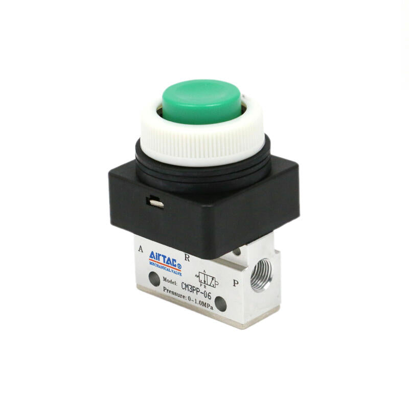 AirTAC convex push button manual valve (1/8); CM3PP06G