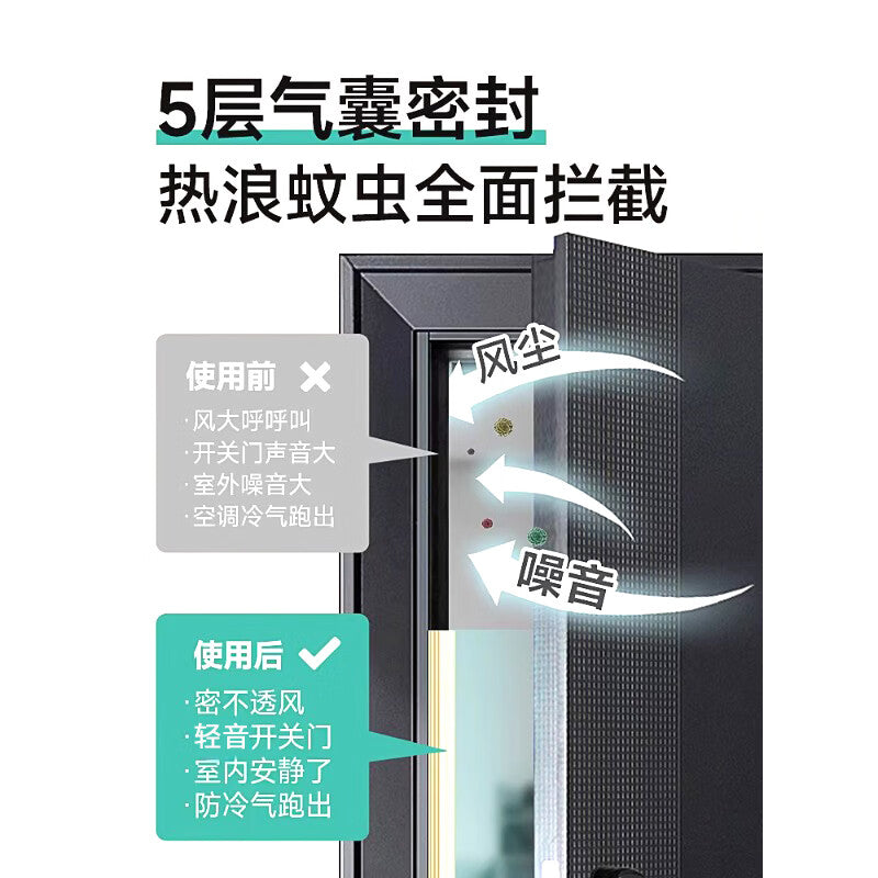 Pango Precision 6-meter Anti-theft Door Sealing Strip, Door Frame Gap Protective Strip, Entrance Door Windproof Strip, 10*15mm*6 meters (brown)