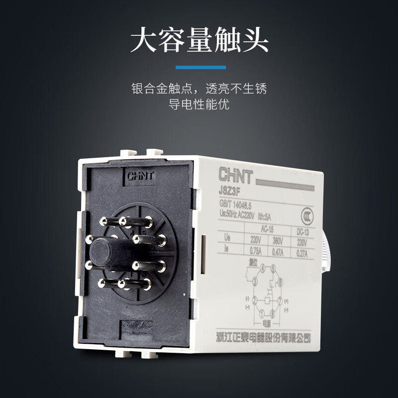 Chint JSZ3F-10s-AC380V Power Off Delay Relay Timer