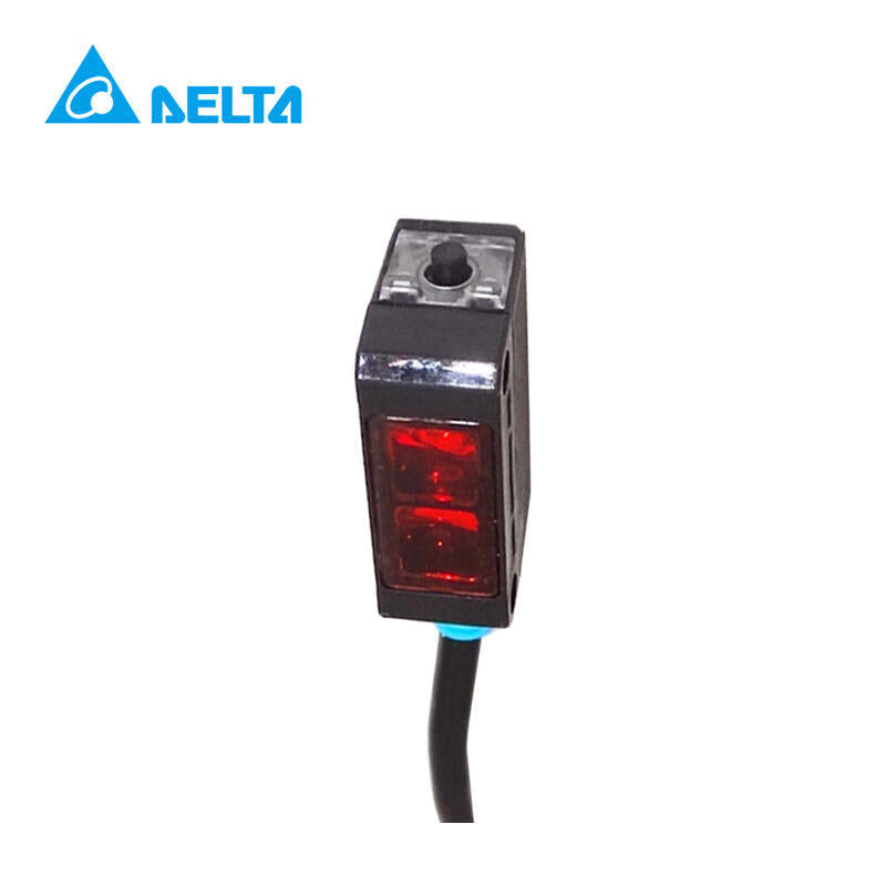 Delta diffuse reflection photoelectric sensor, Push-Pull output, DC12-24V operation, light-in/light-out, with self-learning button, 300mm detection distance; PS-RS1-US22