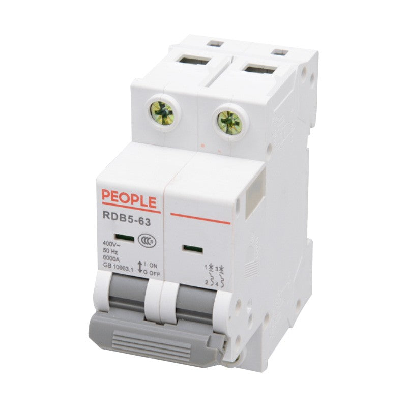 People's Electric Small Circuit Breaker RDB5-63 C20 2P