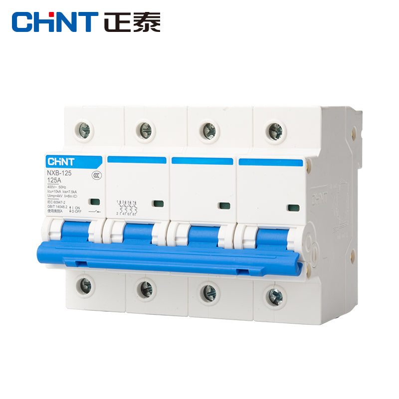Chint NXB-125-4P-C125 Circuit Breaker, 4P C125, DZ47 Upgraded