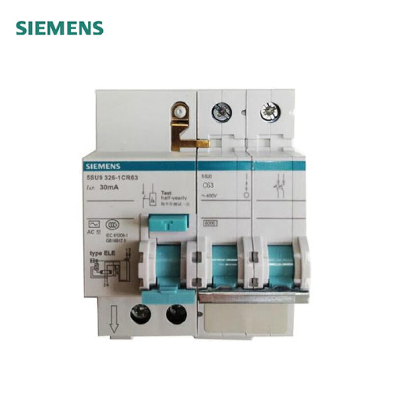 Siemens 63A 2P C 6kA 30mA AC Residual Current Circuit Breaker