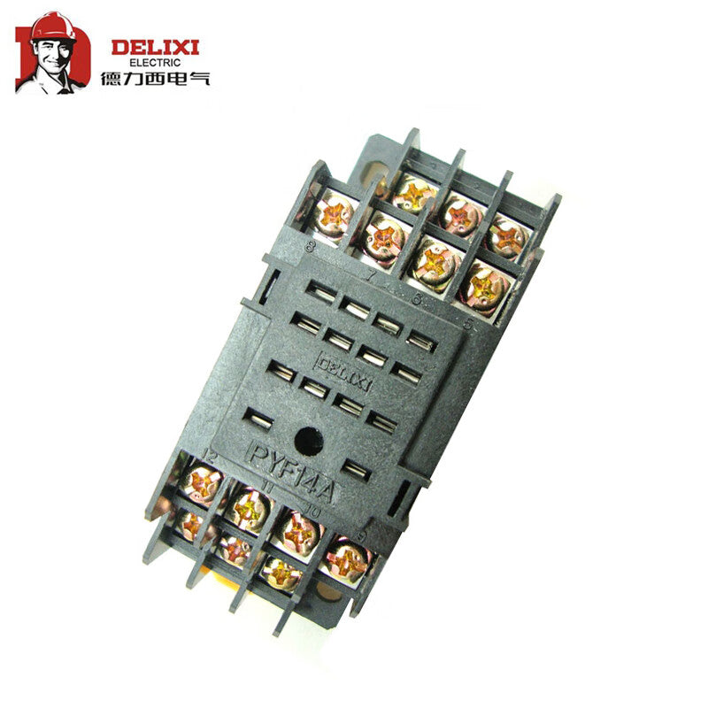 Delixi Electric small relay base CDZ9-54P base PYF14AZ